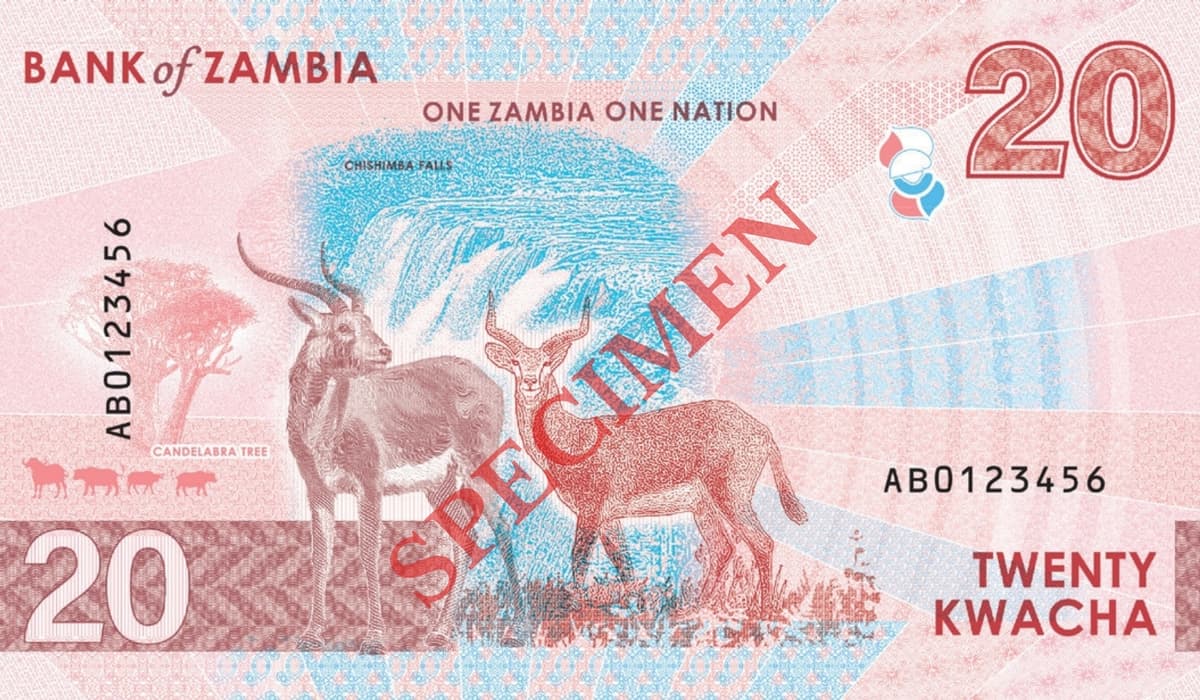 Zambian ZMW 20 Banknote