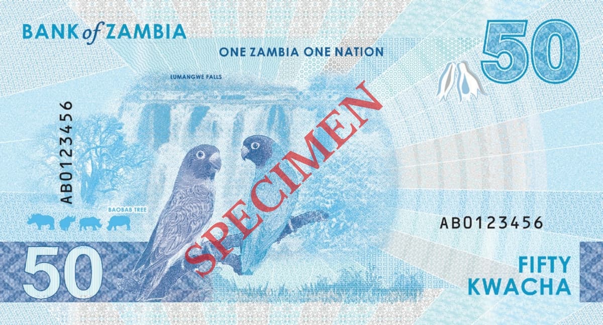 Zambian ZMW 50 Banknote